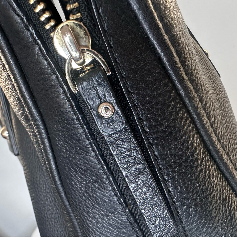 KATE SPADE Cobble Hill Black Pebbled Leather Expandable Tote - Picture 8 of 15